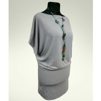 Sukienka Dajana - maxi tunika kimono krótki rękaw